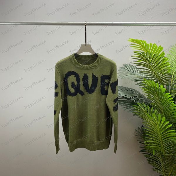

luxury men's plus size sweaters designer hoodies in autumn / winter 2022acquard knitting machine e custom jnlarged detail crew neck cot