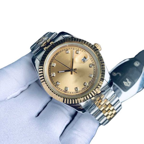 

2023 women movement watches automatic mechanical 36/41mm full stainless steel luminous waterproof 31mm designer watch couples style classic, Slivery;golden
