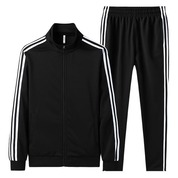 

men's tracksuits tracksuit sets sweat suit casual zipper jacket pants two piece set sport suits spring and autumn men brand sportswear, Gray