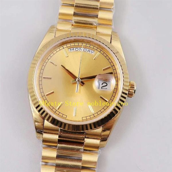 

14 style automatic cal 3255 women's watch mens women 36mm sapphire glass yellow gold president date diamond 128238 128267u, Slivery;golden