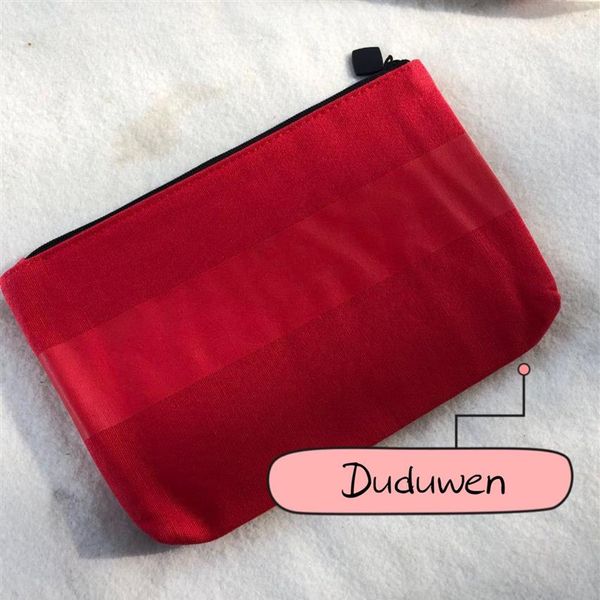 

20x13cm classic makeup storage zipper stationery bag fashion red canvas cosmetic storage case c butique duduforvip235z, Blue;pink