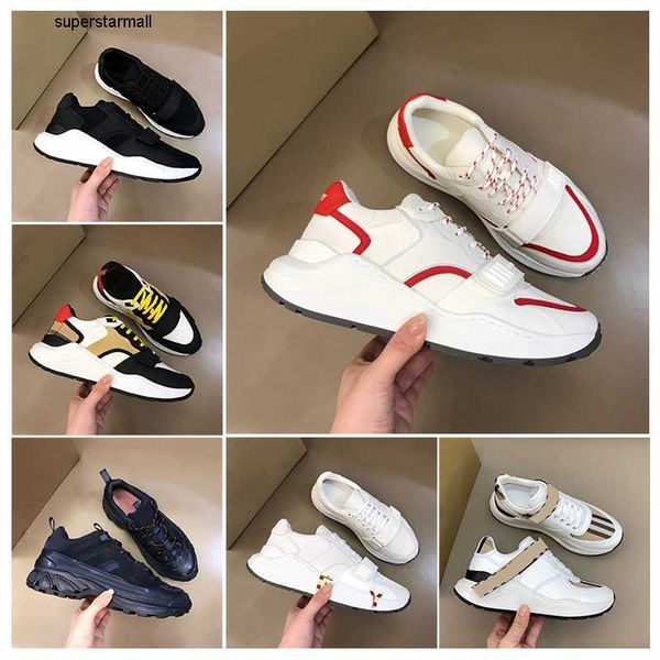

black 2023 beige burbrerys plaid men suede casual shoes shoes retro women designer plaid sports running casual shoes outdoor shoes colorbloc