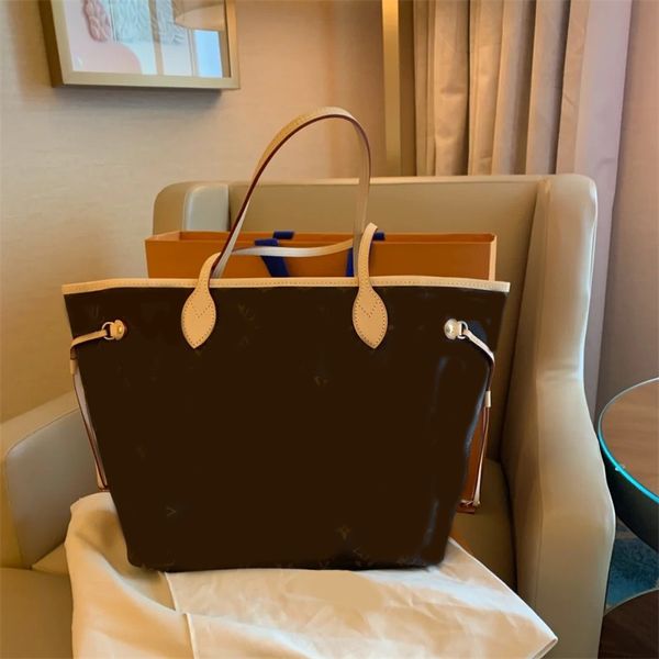 

shopping bag brown monograms totes bags for lady fashion evening party sac luxe 4 side trim strips 2pcs designer bags nice looking xb041 e23