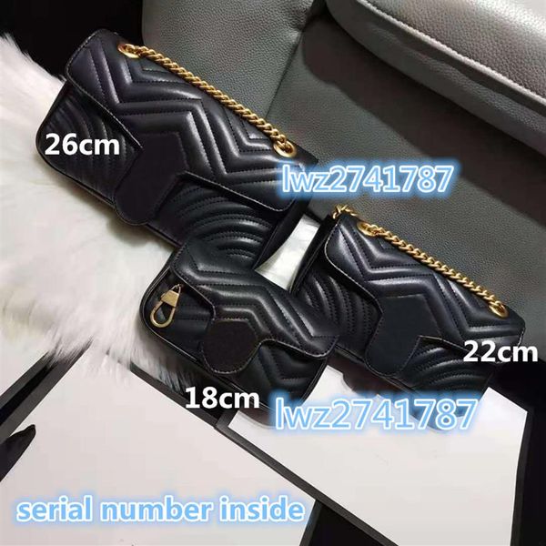 

designer shoulder bags woman handbags made in real leather clutch purse bag serial number inside278g