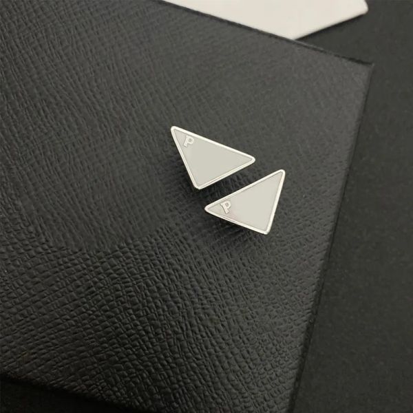 

designer earrings stud triangle letter earrings luxury earrings quality fashion accessories with stamp design in 4 colors perfect for partie, Golden;silver