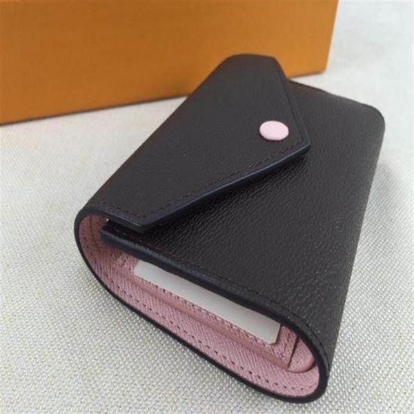 

new designer various color button women short wallets female fashion zero purse pocket european style lady casual clutchs with gif2775, Red;black