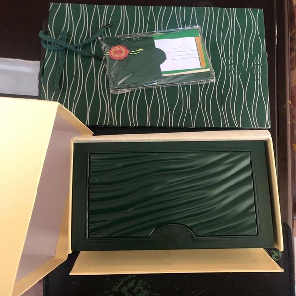 

original green wrapping paper gift boxes from the swiss brand is used for watch booklet card whole214b, Black;blue
