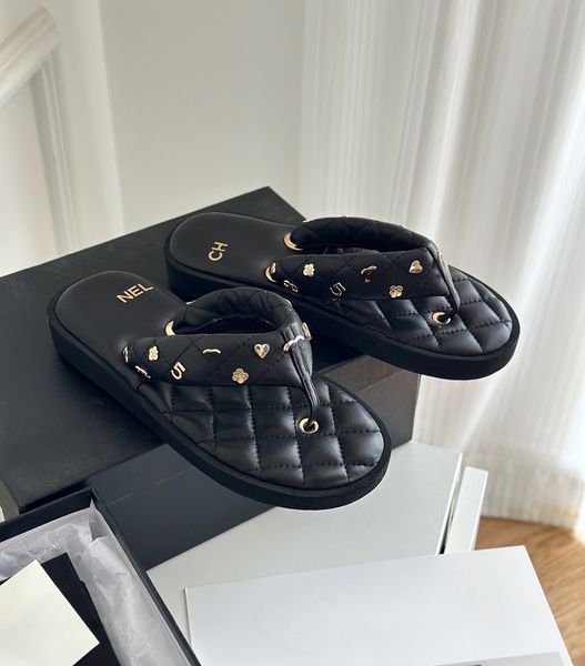 

cowhide summer thick soled sandals women's designer leather comfort outdoor sandbeach rubber fashion leisure slippers hzu1, Black