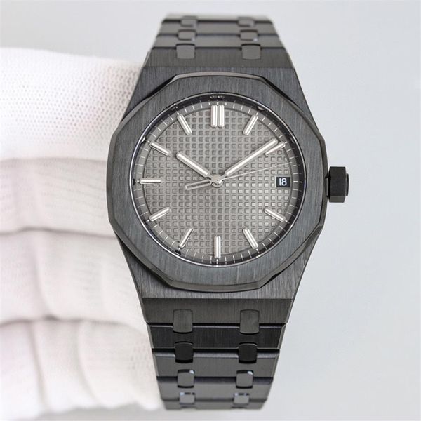 

frosting mens watches automatic mechanical watch 41mm waterproof fashion business wristwatches montre de luxe black2597, Slivery;brown