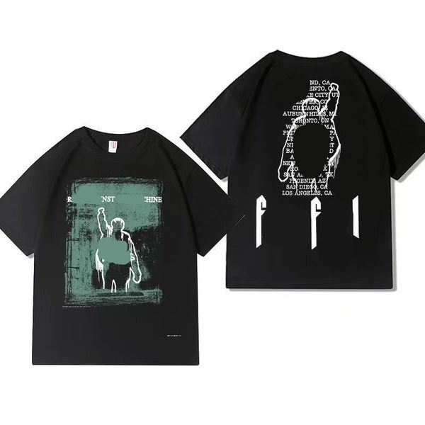 

men t-shirt gall dep cotton fashion designer casual gary wash old high street graffiti print short sleeve men's lovers' t rou h23y, White;black