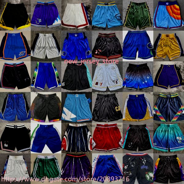

printed new city basketball shorts with pocket elastic waist sport short jaylen jalen brown green murray fox banchero caruso james lavine ga, Black