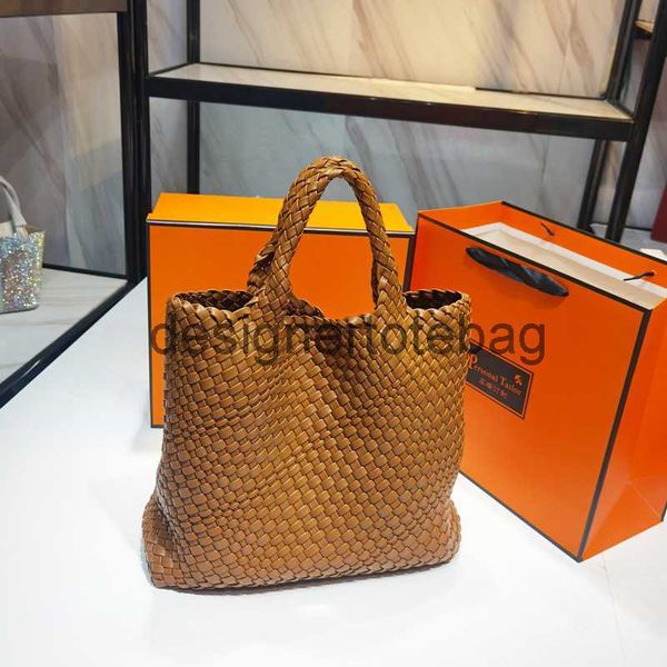 

fashion woven bag handle shoulder single arco tote cabat large-capacity bags vegetable basket handbag summer lady hobo casual botega v cross