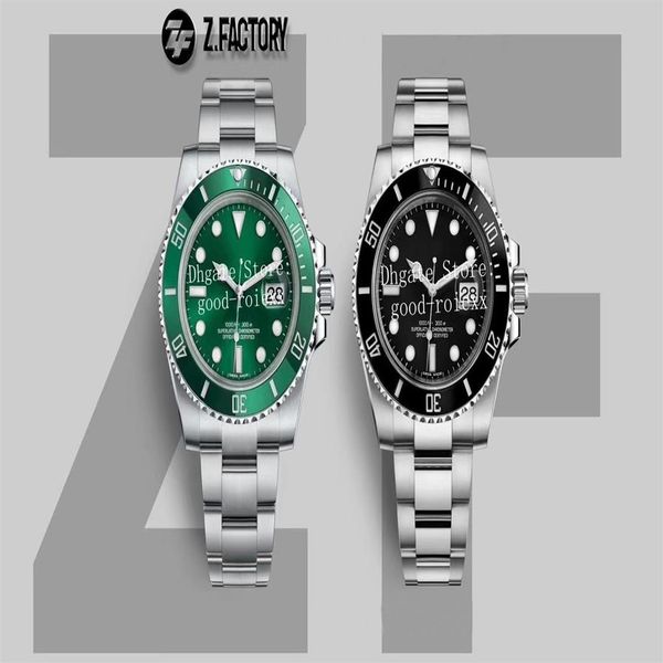 

watches for men green ceramic bezel automatic cal 3135 movement watch zf 904l steel dive men's waterproof sport eta new zff w281x, Slivery;brown