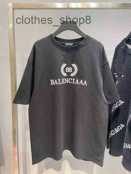 

balengs t shirt paris b's 23s early spring classic century charity program wheat loose round neck short sleeve shirt 59ec, White;black