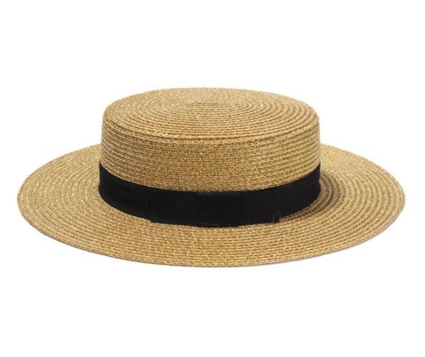 

2021 designer hats stingy brim classic fashionwoven widebrimmed bucket sun hat gold metal bee fashion wide cap parentchild flat1863540, Blue;gray