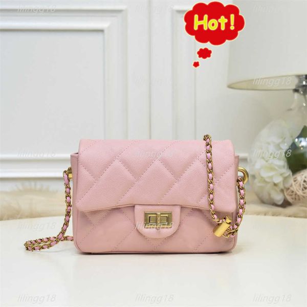 

2021 women's handbag sheepskin handbag fashion gold chain flip wallet cross designer bag luxury shoulder wallet