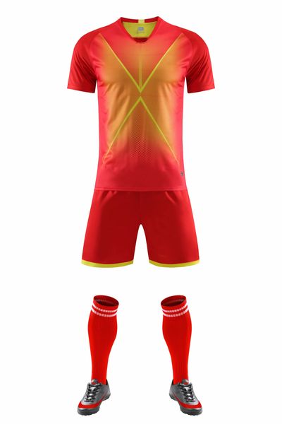 

children football jerseys boys and girls soccer clothes sets youth soccer sets training jersey suit with socks+shin guards 005, Black