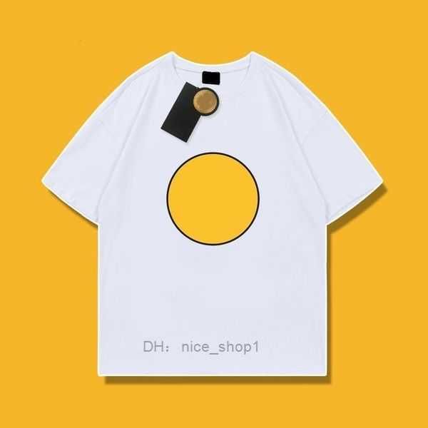 

men's t-shirts drew cotton clothes designer 1:1 and women's basic couple smiling face print large star short sleeve fashion trend, White;black