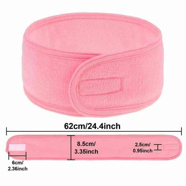 

3pcs adjustable facial headband with 1 mask brush yoga spa bath shower makeup wash face cosmetic head band make up accessories 031221p