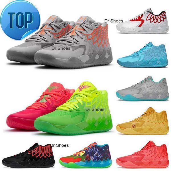 

basketball shoes lamelo ball shoes rick and morty basketball shoe 1of1 mb.01 not from here red blast queen buzz city rock ridge
