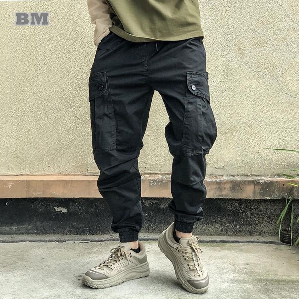 

pants 2022 spring autumn fashion streetwear military tactical cargo pants men clothing japanese harajuku jogging pants black joggers