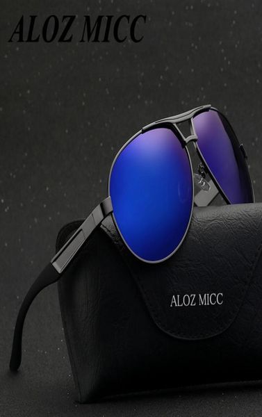 

aloz micc men classic brand aviation sunglasses hd polarized aluminum driving titanium bridge sun glasses a3093006791, White;black