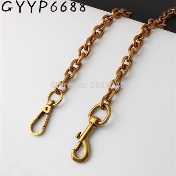 

width 11mm old gold chains shoulder straps for handbags purses bags strap replacement handle accessories 220513335w, Black