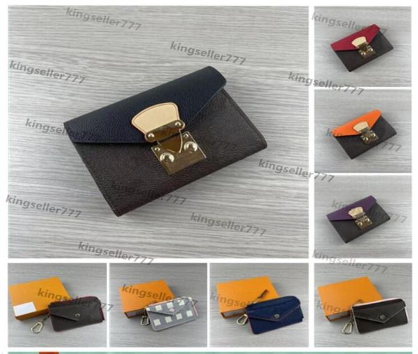 

pallas m67478 wallets women genuine fashion bags leather recto verso wallet designer mini zippy organizer wallet coin purse bag be2936224, Red;black