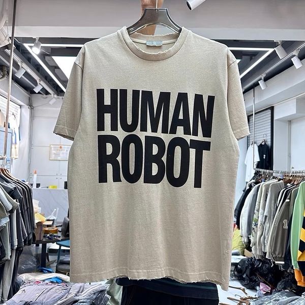

mens tshirts human robot printed shirt 230420, White;black