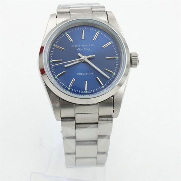 

new classic mens watch exp i style 36mm black dial automatic movement stainless steel mirror original folding buckl w331e, Slivery;brown