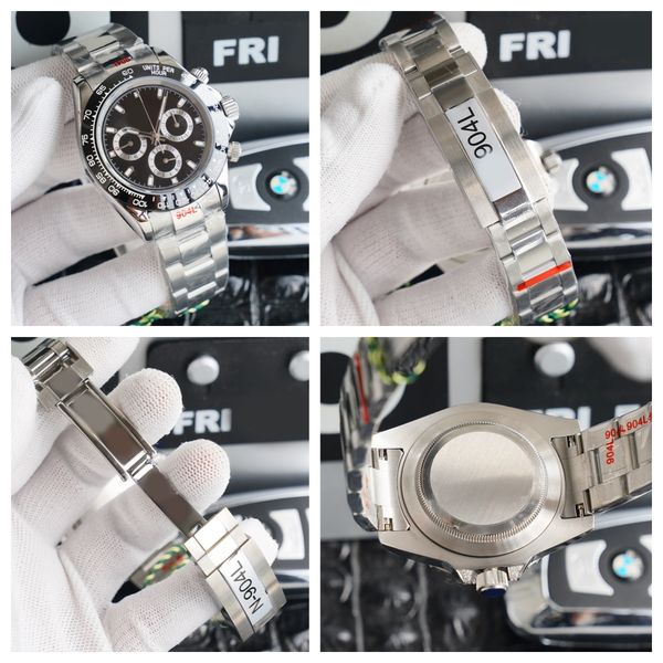 

High quality men's watch 40mm automatic mechanical sapphire designer watch 904L stainless steel black dial Montre De Luxe watch dhgates