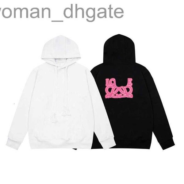 

men's hoodies & sweatshirts designerluxury loes classic autumn winter fashion phosphor letter embroidery casual men's and sweater, Black