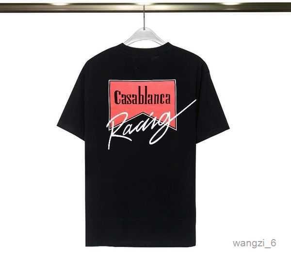 

men's t-shirts classical black casa t shirt summer short sleeve racing casablanca women tshirt tee clothes 2 rwz0, White;black