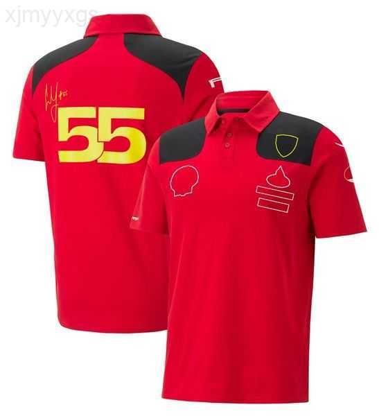 

2023 new f1 t-shirt men's polo shirts formula 1 red team short sleeve t-shirts summer racing clothing jersey custom 8l9vr, White;black