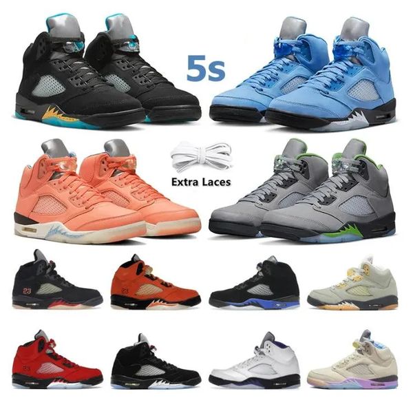 

wear-resistant high cut jumpman 5 5s mens basketball shoes lightweight concord off noir unc university easter sail men trainers retro style