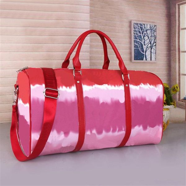

55 colors 2022 duffel mens designer travel clutch on luggage bag men basketball totes keepall 55 50 pvc clear handbag duffle bags271o