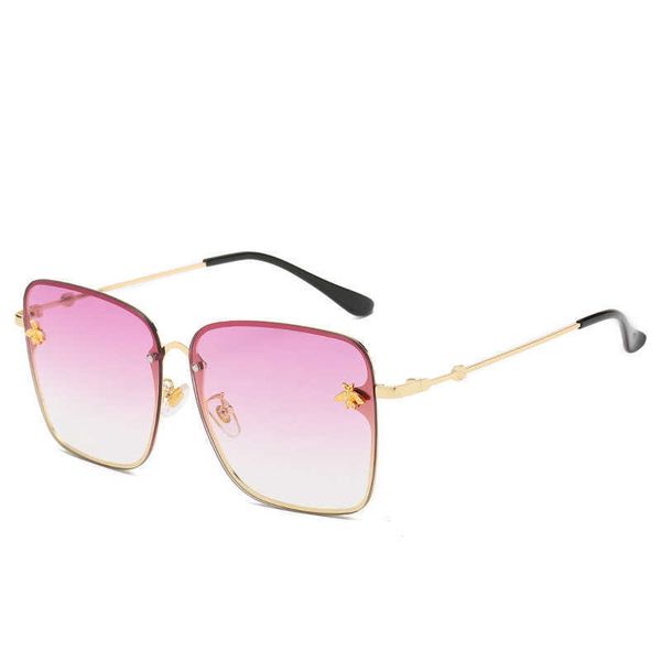 

new fashion women's little bee box sunglasses, White;black