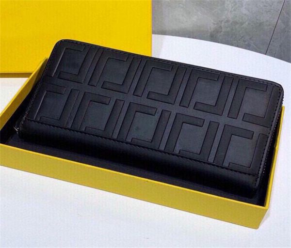 

fashion designer cardholder men clutch long wallet leather zipper wallets classical card holders f brand purse fannypack1913299, Red;black