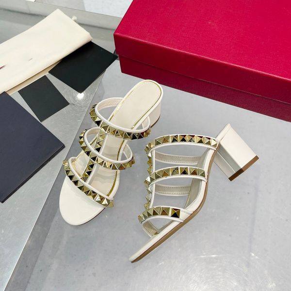 

designer sandals women heel leather slippers platform valentinoity slide rubber sandal summer fashion patform fhbc, Black
