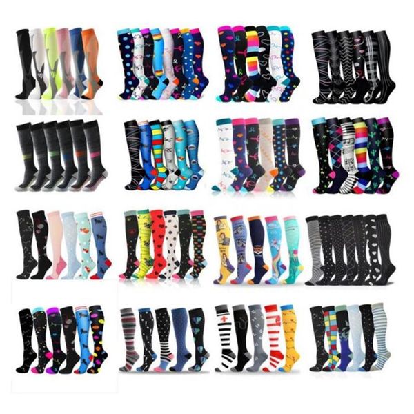 

men039s socks men women compression whole soccer sports pack outdoor running cycling long pressure stockings highmen5323099291k, Black
