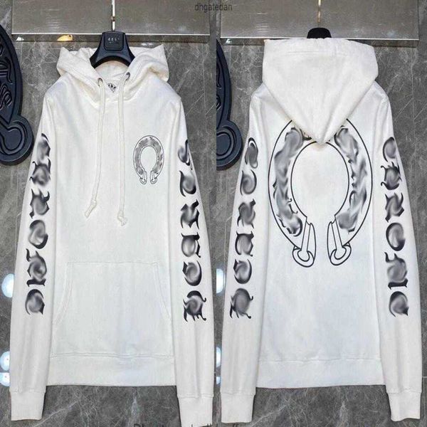 

mens hoodies designer chrome winter sweatshirts heart hoodie ch long sleeve jacket loose coat hooded hoody men women hip hop chromees hearts, Black