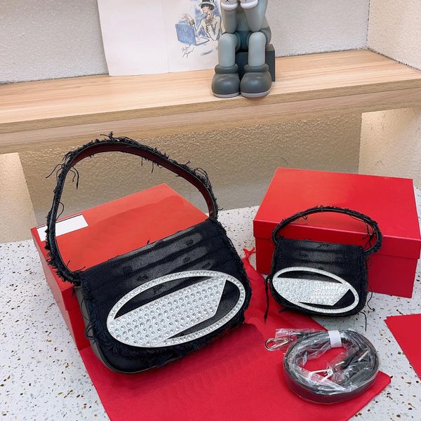 

classic die crossbody bags designer purse denim bag women luxury mini small shoulder bags underarm flap fashion handbag lady black 230808