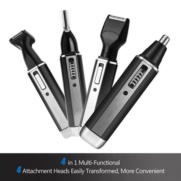 

4 in 1 nose trimmer mens electric hair trimmer usb rechargeable grooming shaving eyebrow sideburns men's facial and body faci2747
