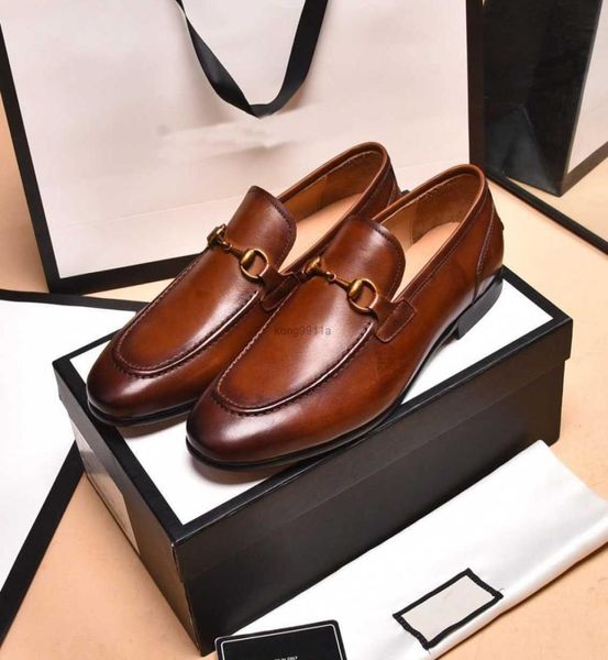 

gentlemen wedding party dress shoes fashion men brand designer casual slip on loafers walking comfortable business oxfords size 388871094, Black