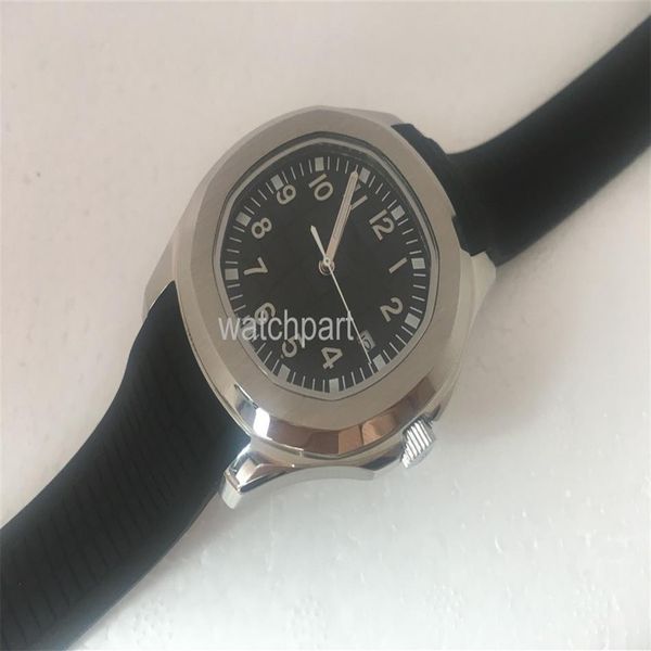 

40mm geneva men's watches automatic movement mechanical designer montre de luxe spoort fashion watch for man aaa 03j, Slivery;black