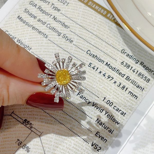 

sunflower z zircon finger ring white gold filled party wedding band rings for women bridal promise engagement jewelry, Slivery;golden