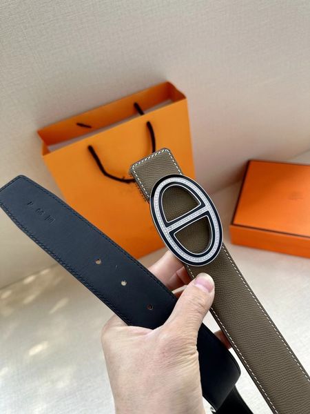 

belt for man designer fashion belt man 3.8cm width 100-125cm pistressed lea belt crystal silver geometric steel buckle smooth buckle with or, Black;brown