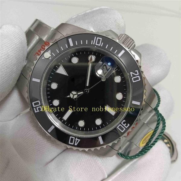 

7 style with original box n factory watch 904l v5 version men's 41mm date black dial 126610 ceramic 126610ln 126613ln 126618 320v, Slivery;black