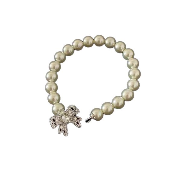 

aaa designer chain bracelets for women pearl bracelets have stamp matte gold plated lovers gift letter pendant chain wedding bracelets jewel, Black
