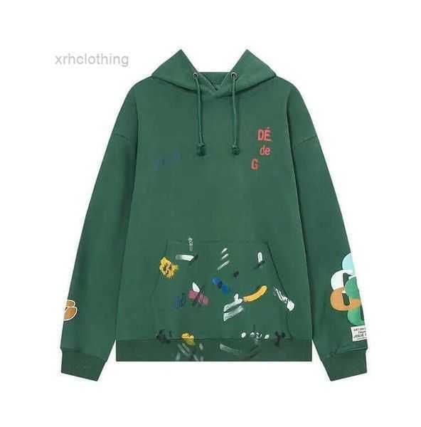 

men's hoodies & sweatshirts hoodie designer galleryes depts gary painted graffiti used letters printed loose casual fashion men hoody 5, Black